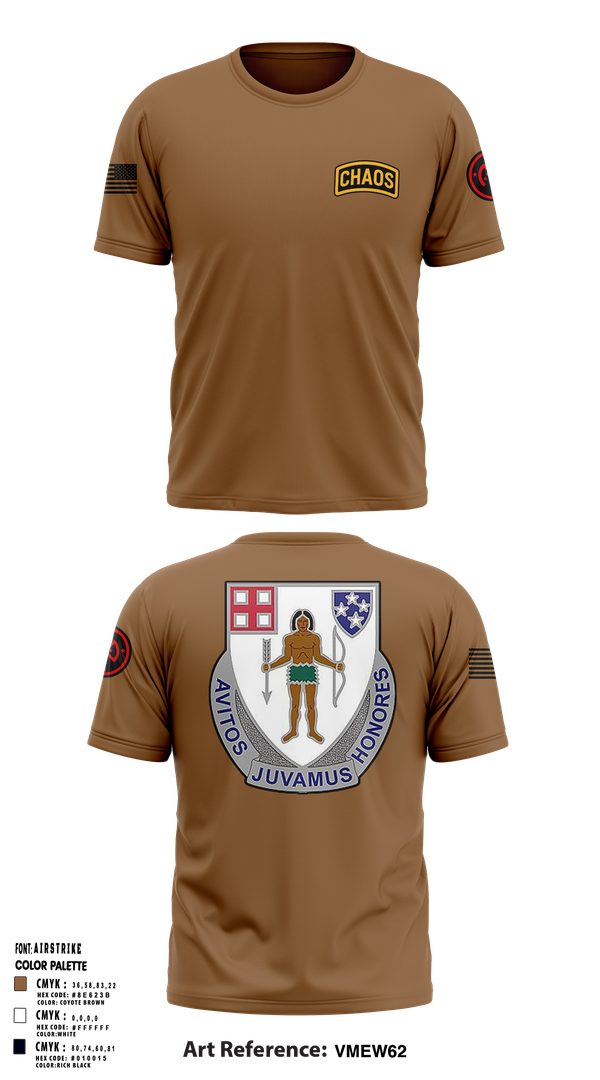 Old School Cotton Feel Shirt, Chaos Company, 1-182 Infantry, , Teamtime, Team time, sublimation, custom sports apparel, team uniforms, spirit wear, spiritwear, sports uniforms, custom shirts, team store, custom team store, fundraiser sports, apparel fundraiser