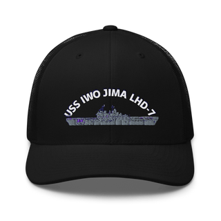 USS IWO JIMA LHD7 FRG Retro Trucker Hat | Yupoong 6606