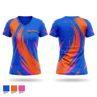 Womens Short Sleeve Vneck Shirt, Gayngsta'z, Softball, Teamtime, Team time, sublimation, custom sports apparel, team uniforms, spirit wear, spiritwear, sports uniforms, custom shirts, team store, custom team store, fundraiser sports, apparel fundraiser