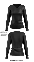 Twirl PGH 8143457 Women's Long Sleeve V-neck Shirt - 7