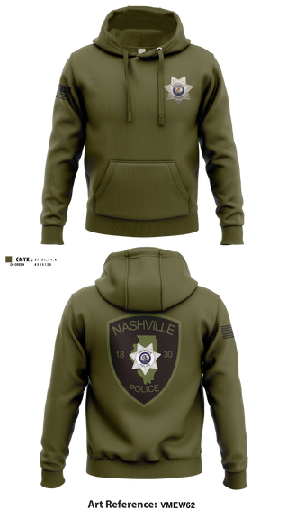 Hoodie, Nashville Police Department, IL, Police, Teamtime, Team time, sublimation, custom sports apparel, team uniforms, spirit wear, spiritwear, sports uniforms, custom shirts, team store, custom team store, fundraiser sports, apparel fundraiser