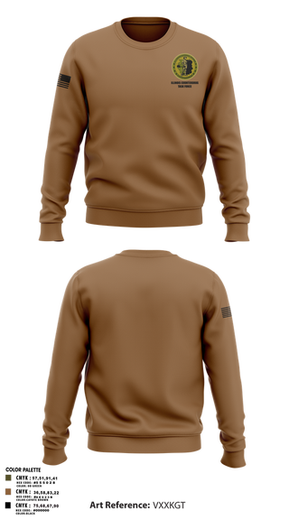 Crew Neck Sweatshirt, Illinois Counterdrug Task Force, , Teamtime, Team time, sublimation, custom sports apparel, team uniforms, spirit wear, spiritwear, sports uniforms, custom shirts, team store, custom team store, fundraiser sports, apparel fundraiser