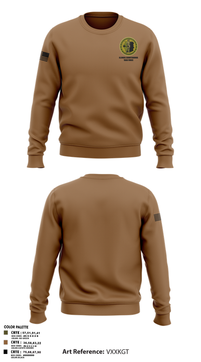 Illinois Counterdrug Task Force 54341154 Crew Neck Sweatshirt - 15