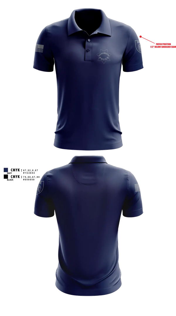 Short Sleeve Performance Polo, Sacramento Police Marine Unit, Police, Teamtime, Team time, sublimation, custom sports apparel, team uniforms, spirit wear, spiritwear, sports uniforms, custom shirts, team store, custom team store, fundraiser sports, apparel fundraiser
