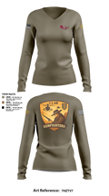 1-1 Attack Battalion, HHC, S2 65636649 Women's Long Sleeve V-neck Shirt - 100