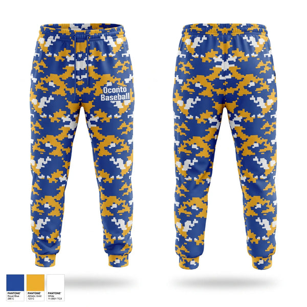 Sweatpants, Oconto Baseball, Baseball, Teamtime, Team time, sublimation, custom sports apparel, team uniforms, spirit wear, spiritwear, sports uniforms, custom shirts, team store, custom team store, fundraiser sports, apparel fundraiser