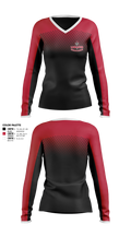 Lancaster Cheerleading 97357144 Women's Long Sleeve V-neck Shirt - 1