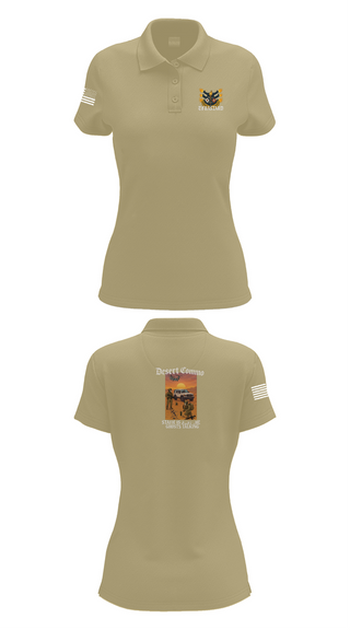 Womens Short Sleeve Performance Polo, Task Force Bataan, , Teamtime, Team time, sublimation, custom sports apparel, team uniforms, spirit wear, spiritwear, sports uniforms, custom shirts, team store, custom team store, fundraiser sports, apparel fundraiser