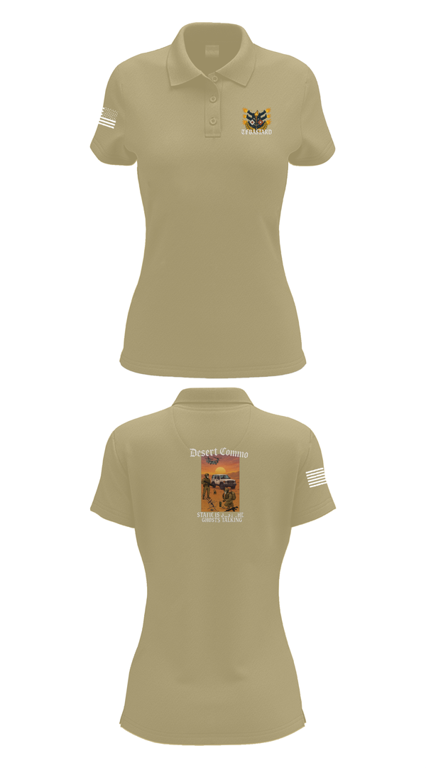 Womens Short Sleeve Performance Polo, Task Force Bataan, , Teamtime, Team time, sublimation, custom sports apparel, team uniforms, spirit wear, spiritwear, sports uniforms, custom shirts, team store, custom team store, fundraiser sports, apparel fundraiser