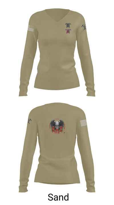 HEAVY HITTERS 28410446 Women's Long Sleeve V-neck Shirt - 97