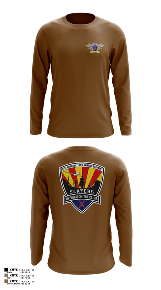 Long Sleeve Performance Shirt, 2-10 AHB Knighthawks, Army, Teamtime, Team time, sublimation, custom sports apparel, team uniforms, spirit wear, spiritwear, sports uniforms, custom shirts, team store, custom team store, fundraiser sports, apparel fundraiser