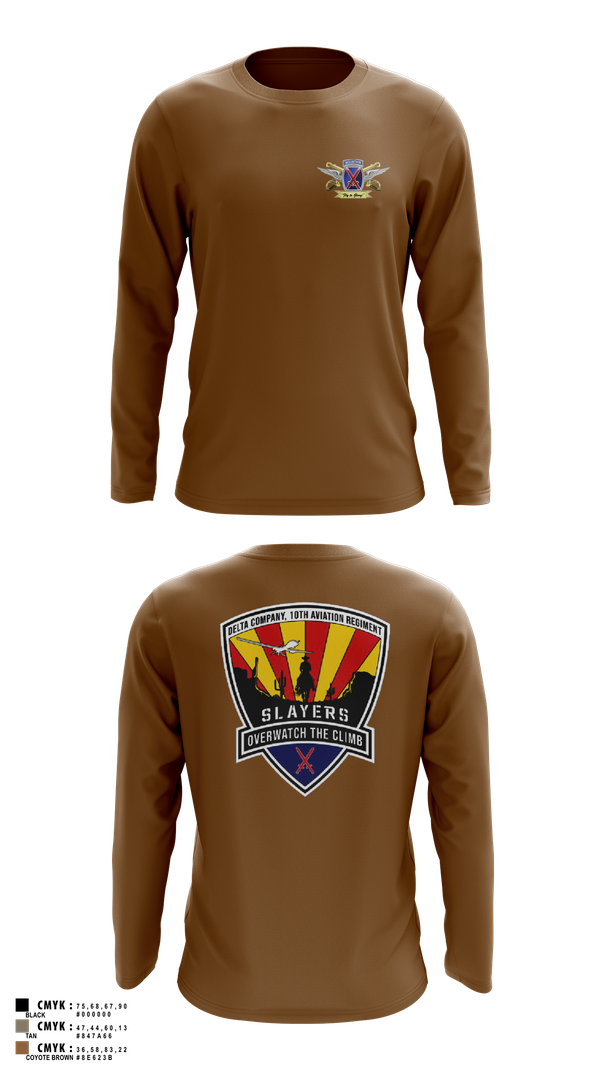 Long Sleeve Performance Shirt, 2-10 AHB Knighthawks, Army, Teamtime, Team time, sublimation, custom sports apparel, team uniforms, spirit wear, spiritwear, sports uniforms, custom shirts, team store, custom team store, fundraiser sports, apparel fundraiser