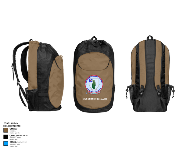 Gear Bag, 2-35 Infantry Batallion, , Teamtime, Team time, sublimation, custom sports apparel, team uniforms, spirit wear, spiritwear, sports uniforms, custom shirts, team store, custom team store, fundraiser sports, apparel fundraiser