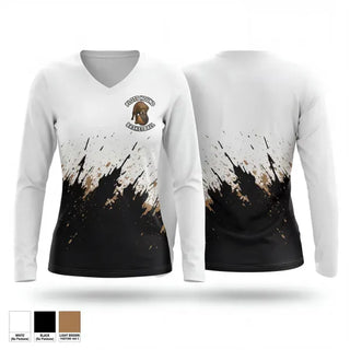 Womens Long Sleeve Vneck Shirt, Hounds, Men's Basketball, Teamtime, Team time, sublimation, custom sports apparel, team uniforms, spirit wear, spiritwear, sports uniforms, custom shirts, team store, custom team store, fundraiser sports, apparel fundraiser