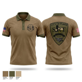 Short Sleeve Performance Polo, Pharr SRT, Police, Teamtime, Team time, sublimation, custom sports apparel, team uniforms, spirit wear, spiritwear, sports uniforms, custom shirts, team store, custom team store, fundraiser sports, apparel fundraiser