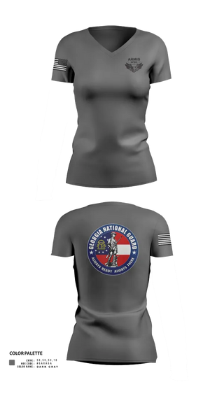 Womens Short Sleeve Vneck Shirt, Armis SPRC, National Guard, Teamtime, Team time, sublimation, custom sports apparel, team uniforms, spirit wear, spiritwear, sports uniforms, custom shirts, team store, custom team store, fundraiser sports, apparel fundraiser