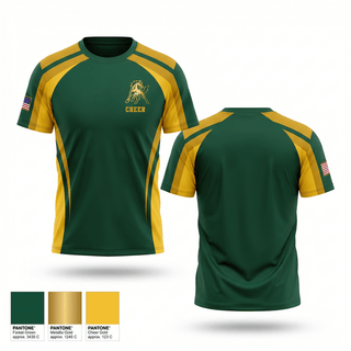 Soft Poly Tee Cotton Like Feel, San Marin Mustngs, Cheer, Teamtime, Team time, sublimation, custom sports apparel, team uniforms, spirit wear, spiritwear, sports uniforms, custom shirts, team store, custom team store, fundraiser sports, apparel fundraiser