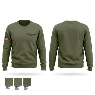 Crew Neck Sweatshirt, Clay Township Police, Police, Teamtime, Team time, sublimation, custom sports apparel, team uniforms, spirit wear, spiritwear, sports uniforms, custom shirts, team store, custom team store, fundraiser sports, apparel fundraiser
