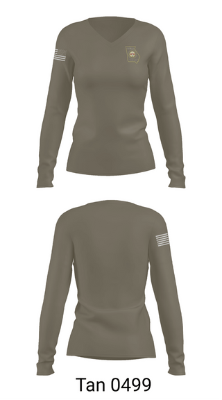 Womens Long Sleeve Vneck Shirt, Georgia Department of Public Safety, Police, Teamtime, Team time, sublimation, custom sports apparel, team uniforms, spirit wear, spiritwear, sports uniforms, custom shirts, team store, custom team store, fundraiser sports, apparel fundraiser