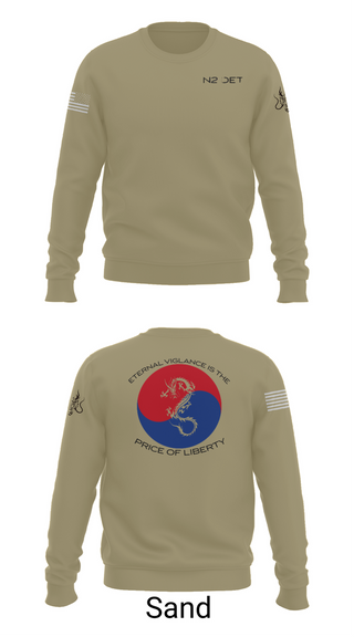 Crew Neck Sweatshirt, CNFK DET CHINHAE, Navy, Teamtime, Team time, sublimation, custom sports apparel, team uniforms, spirit wear, spiritwear, sports uniforms, custom shirts, team store, custom team store, fundraiser sports, apparel fundraiser