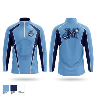 Quarter Zip Jacket, Michiana Magic, Baseball, Teamtime, Team time, sublimation, custom sports apparel, team uniforms, spirit wear, spiritwear, sports uniforms, custom shirts, team store, custom team store, fundraiser sports, apparel fundraiser