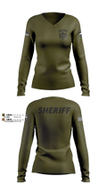Cassia County Sheriff’s Office Women's Long Sleeve V-neck Shirt - 11