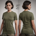 Amphibious Assault 6431865 Women's Short Sleeve V-neck Shirt - 2