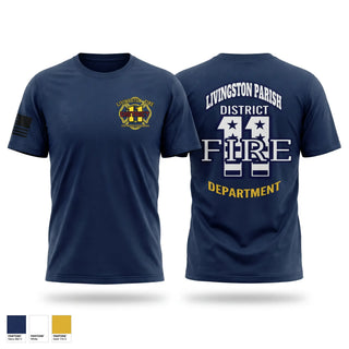 Old School Cotton Feel Shirt, Livingston Fire District 11, Fire Department, Teamtime, Team time, sublimation, custom sports apparel, team uniforms, spirit wear, spiritwear, sports uniforms, custom shirts, team store, custom team store, fundraiser sports, apparel fundraiser
