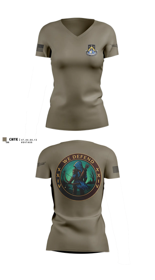 Womens Short Sleeve Vneck Shirt, 24TH MDSB, Army, Teamtime, Team time, sublimation, custom sports apparel, team uniforms, spirit wear, spiritwear, sports uniforms, custom shirts, team store, custom team store, fundraiser sports, apparel fundraiser