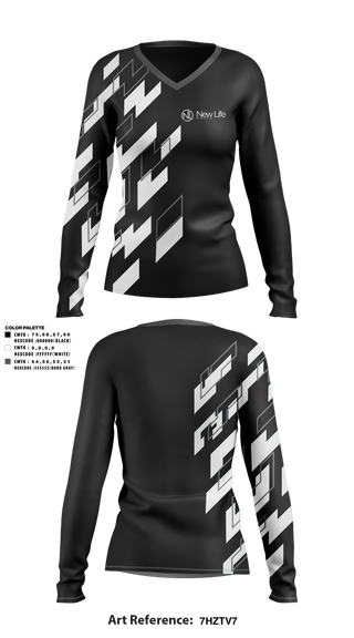 Womens Long Sleeve Vneck Shirt, team name, , Teamtime, Team time, sublimation, custom sports apparel, team uniforms, spirit wear, spiritwear, sports uniforms, custom shirts, team store, custom team store, fundraiser sports, apparel fundraiser