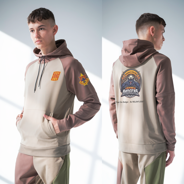 Hoodie, Honey Badgers / 30X, Army, Teamtime, Team time, sublimation, custom sports apparel, team uniforms, spirit wear, spiritwear, sports uniforms, custom shirts, team store, custom team store, fundraiser sports, apparel fundraiser