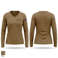 CFAO security 92538486 Women's Long Sleeve V-neck Shirt - 1