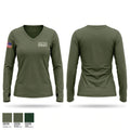Adams County SWAT Women's Long Sleeve V-neck Shirt - 1