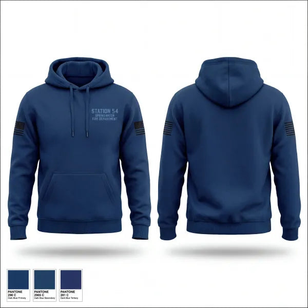 Hoodie, Station 54 Springwater Fire Department, Fire Department, Teamtime, Team time, sublimation, custom sports apparel, team uniforms, spirit wear, spiritwear, sports uniforms, custom shirts, team store, custom team store, fundraiser sports, apparel fundraiser