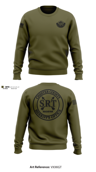 Crew Neck Sweatshirt, Chester County Sheriff’s Office SRT - SC, Police, Teamtime, Team time, sublimation, custom sports apparel, team uniforms, spirit wear, spiritwear, sports uniforms, custom shirts, team store, custom team store, fundraiser sports, apparel fundraiser