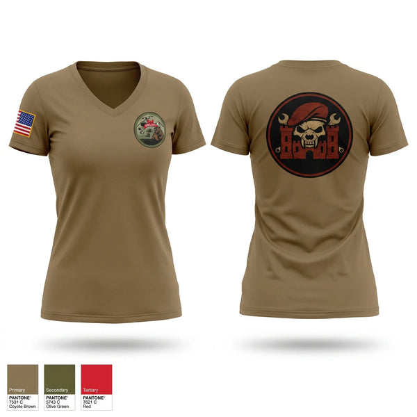 Womens Short Sleeve Vneck Shirt, Honey badgers FMT, Army, Teamtime, Team time, sublimation, custom sports apparel, team uniforms, spirit wear, spiritwear, sports uniforms, custom shirts, team store, custom team store, fundraiser sports, apparel fundraiser