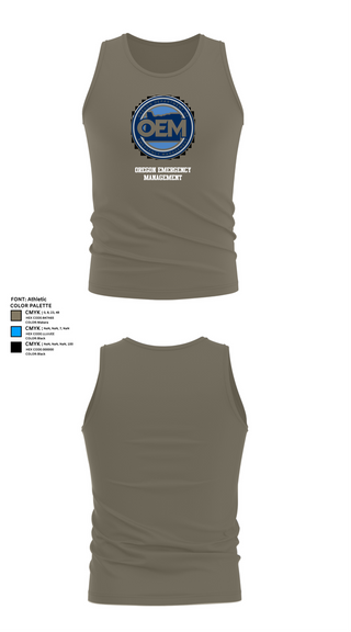 Tank Top, Oregon Emergency Management, Police, Teamtime, Team time, sublimation, custom sports apparel, team uniforms, spirit wear, spiritwear, sports uniforms, custom shirts, team store, custom team store, fundraiser sports, apparel fundraiser