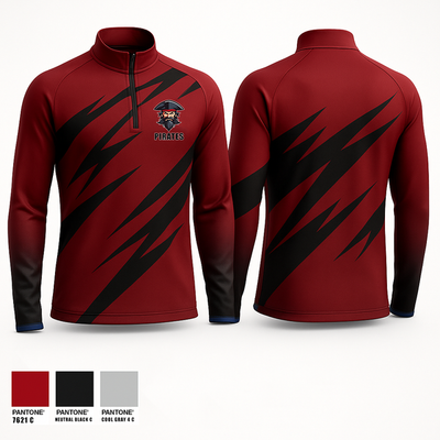 Pitates 13056642 Quarter Zip Jacket - 1