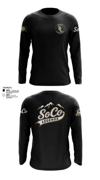 SoCo Legands Long Sleeve Performance Shirt - 3
