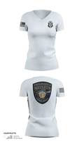 Metropolitan Bureau Of Investigation 6306098 Women's Short Sleeve V-neck Shirt - 21