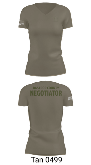 Womens Short Sleeve Vneck Shirt, Bastrop County Sheriff's Office, Police, Teamtime, Team time, sublimation, custom sports apparel, team uniforms, spirit wear, spiritwear, sports uniforms, custom shirts, team store, custom team store, fundraiser sports, apparel fundraiser
