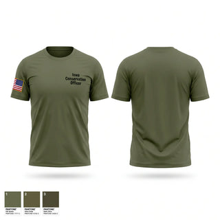 Short Sleeve Performance Shirt, Iowa Conservation Officer, Police, Teamtime, Team time, sublimation, custom sports apparel, team uniforms, spirit wear, spiritwear, sports uniforms, custom shirts, team store, custom team store, fundraiser sports, apparel fundraiser