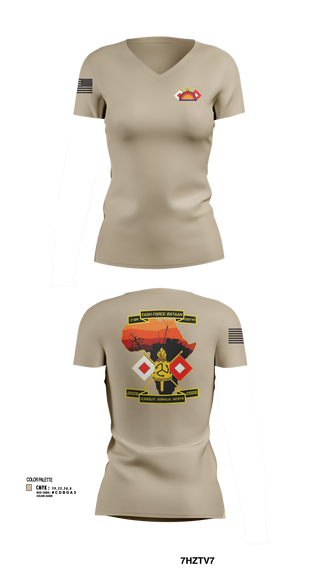Womens Short Sleeve Vneck Shirt, Task Force Bataan, , Teamtime, Team time, sublimation, custom sports apparel, team uniforms, spirit wear, spiritwear, sports uniforms, custom shirts, team store, custom team store, fundraiser sports, apparel fundraiser