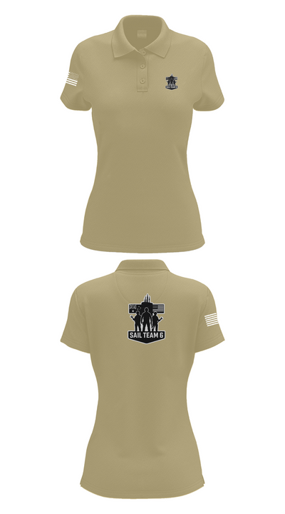 Sail team 6 28462926 Women's Short Sleeve Performance Polo  - 90
