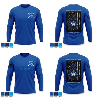 Long Sleeve Performance Shirt, Lexington Police Honor Guard, Police, Teamtime, Team time, sublimation, custom sports apparel, team uniforms, spirit wear, spiritwear, sports uniforms, custom shirts, team store, custom team store, fundraiser sports, apparel fundraiser