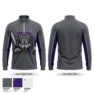 Dungeness Greywolves Quarter Zip Jacket - 1