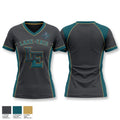Lake-Erie Cyclones Women's Short Sleeve V-neck Shirt - 1