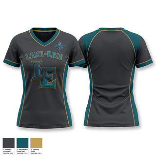Womens Short Sleeve Vneck Shirt, Lake-Erie Cyclones, Baseball, Teamtime, Team time, sublimation, custom sports apparel, team uniforms, spirit wear, spiritwear, sports uniforms, custom shirts, team store, custom team store, fundraiser sports, apparel fundraiser