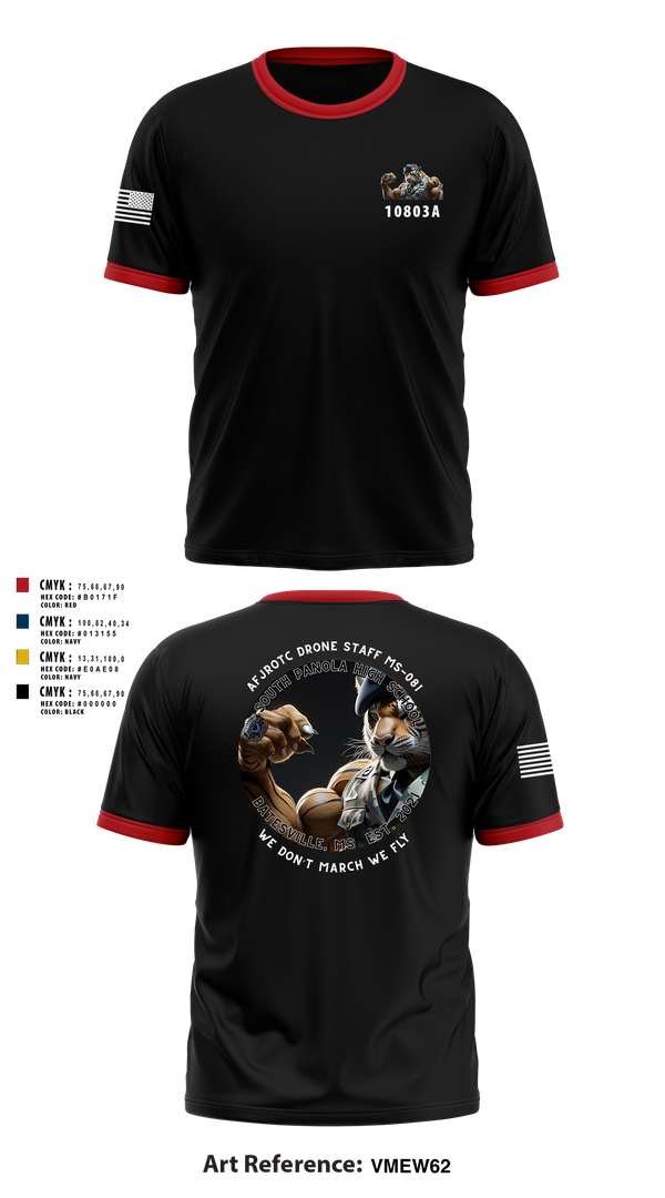 Short Sleeve Performance Shirt, AFJROTC MS-081 DRONE TEAM, , Teamtime, Team time, sublimation, custom sports apparel, team uniforms, spirit wear, spiritwear, sports uniforms, custom shirts, team store, custom team store, fundraiser sports, apparel fundraiser