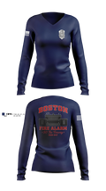 Boston Fire Alarm Women's Long Sleeve V-neck Shirt - 2
